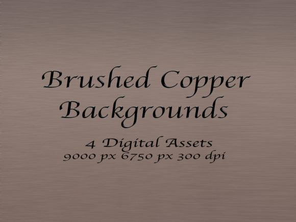 4 Brushed Copper Textures: Elevating Digital Design with High-Resolution Metallic Assets