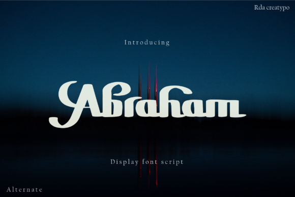 Abraham: The Bold Calligraphy Brush Font for Modern Design