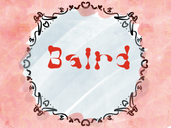 Baird: The Wavy Display Font for Fun Designs