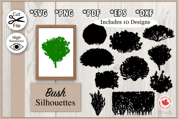 Elevating Digital Design Workflows with the Bushes Silhouette Bundle