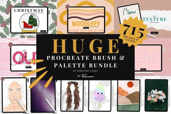 Evaluating the Huge Procreate Brush and Palette Bundle for Digital Artists