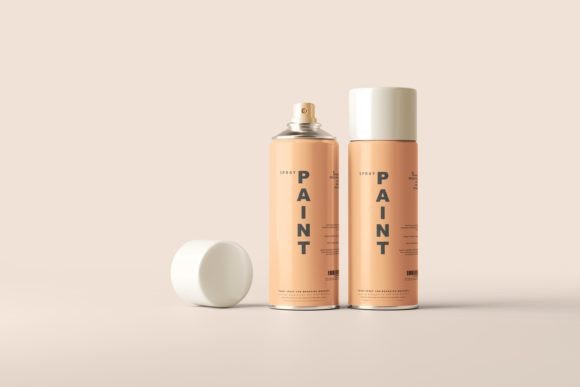 Mastering Product Presentation with Spray Paint Can Mockups