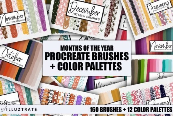 Procreate Brush and Color Palette Bundle
