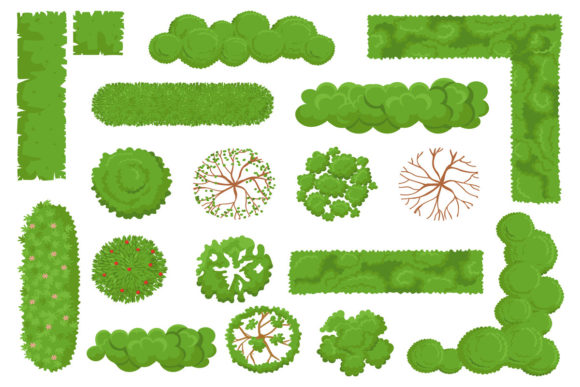 Top View Trees and Bushes: Elevating Design with Aerial Perspectives