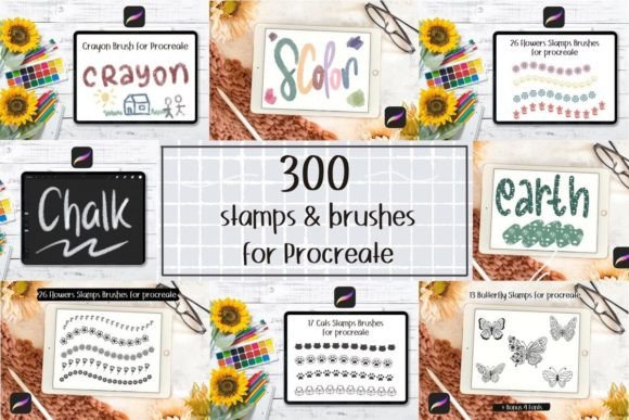 Unlocking Creative Potential with the Procreate Stamps and Brushes Bundle